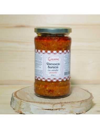 Zacusca bunicii - de vinete, picanta